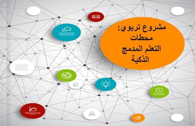 نموذج مشروع تربوي : محطة التعلم المدمج الذكية